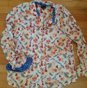 Talbot's Birds and Butterflies Shirt